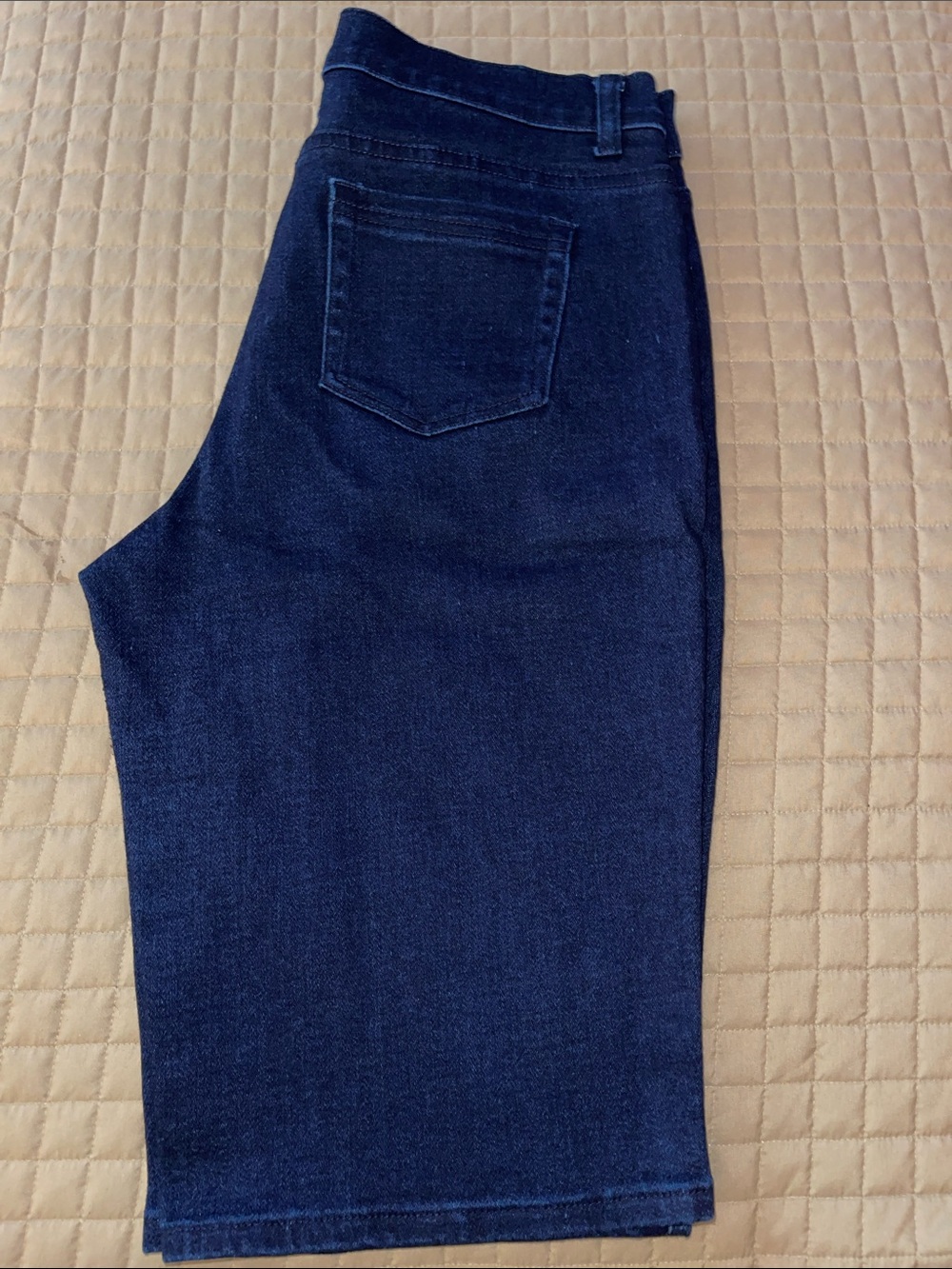 DG2 by Diane Gilman Dark Blue Denim Bermuda Shorts Size 12 - Picture 5 of 5
